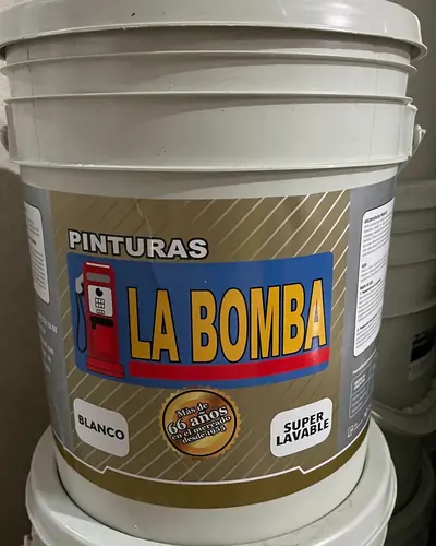 Pinturas La Bomba · Blanco Super Lavable